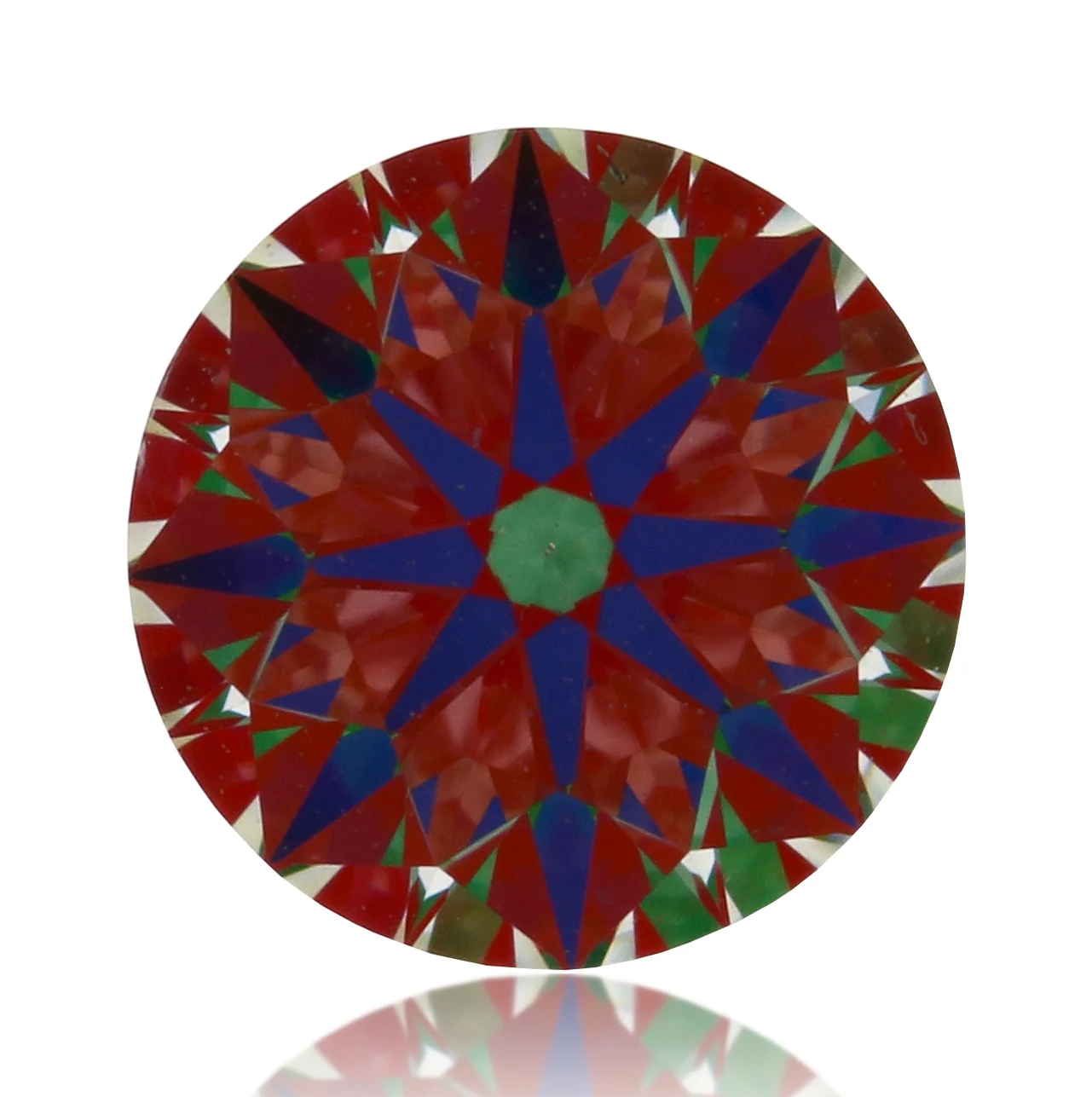 0.578 Carat Hearts On Fire Round Brilliant Diamond SI1 Clarity I Color AGS Certified - Image 3