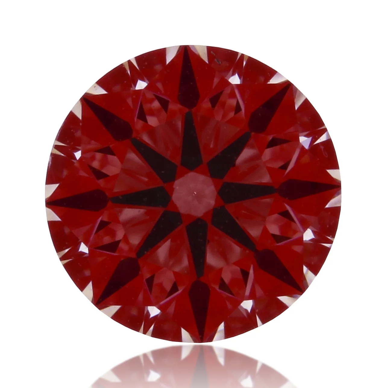0.578 Carat Hearts On Fire Round Brilliant Diamond SI1 Clarity I Color AGS Certified - Image 4