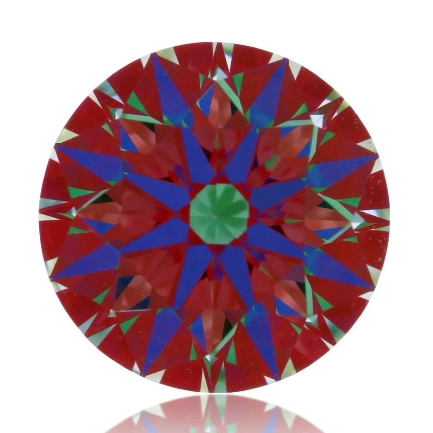 1.008 Carat Hearts On Fire Round Brilliant Diamond VVS2 Clarity I Color AGS Certified - Image 3