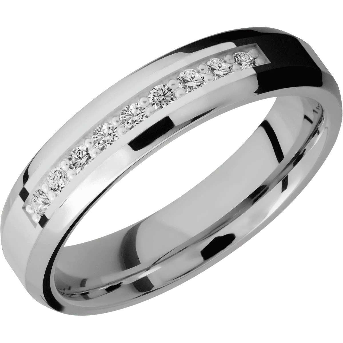 10K White Gold + Polish , Polish Finish - Image 2