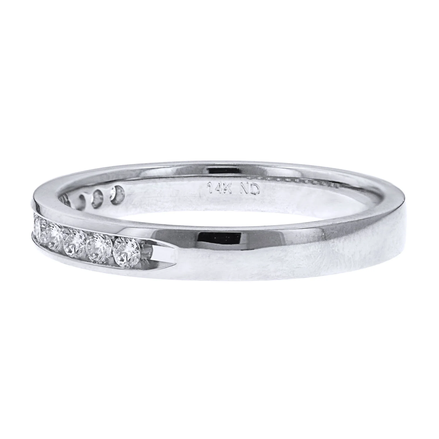 14K 0.25 CTW Diamond Channel-Set Wedding Ring - Image 2