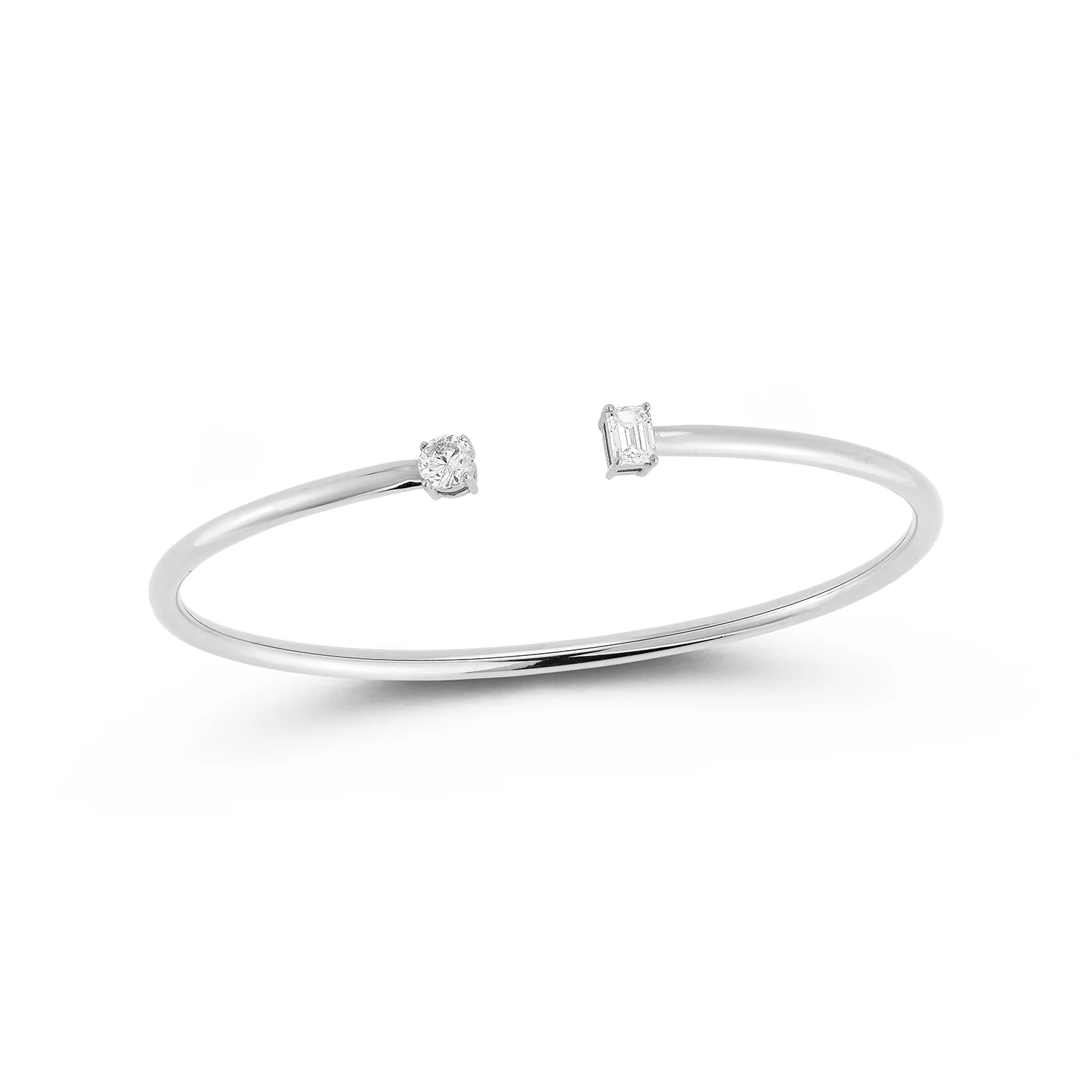 14K 0.48 CTW Diamond Cuff Bangle