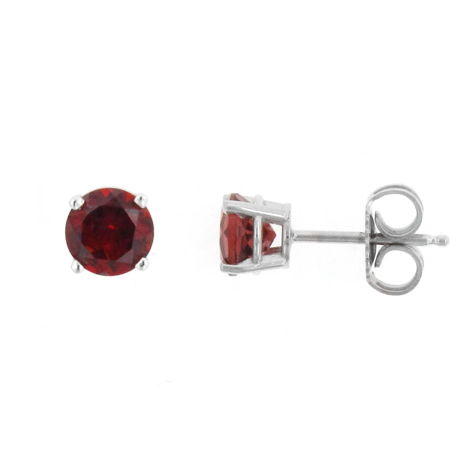 14K 1.26 CTW Garnet Stud Earrings - Image 2