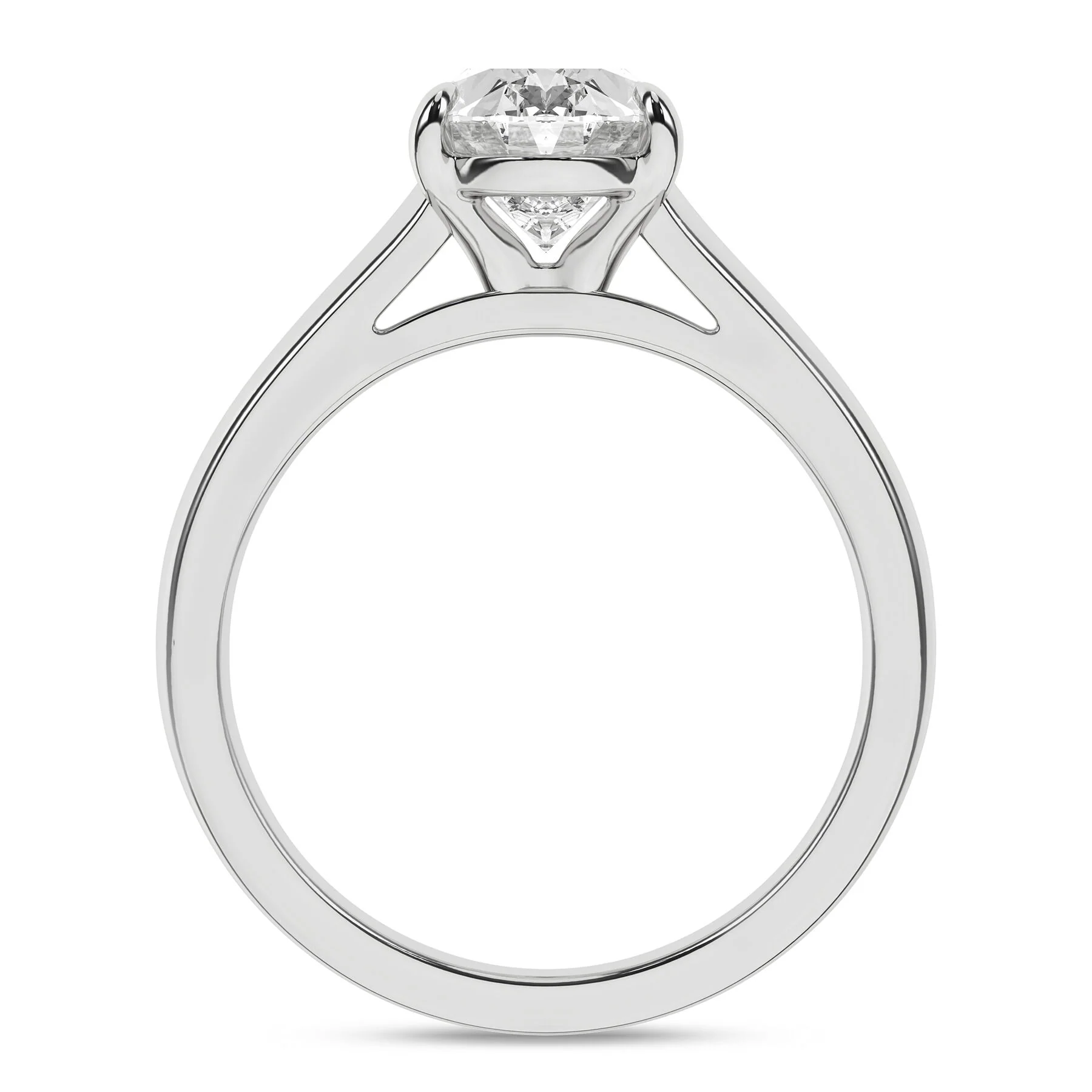 14K 2.00 Carat Lab Grown Diamond Solitaire Engagement Ring - Image 3