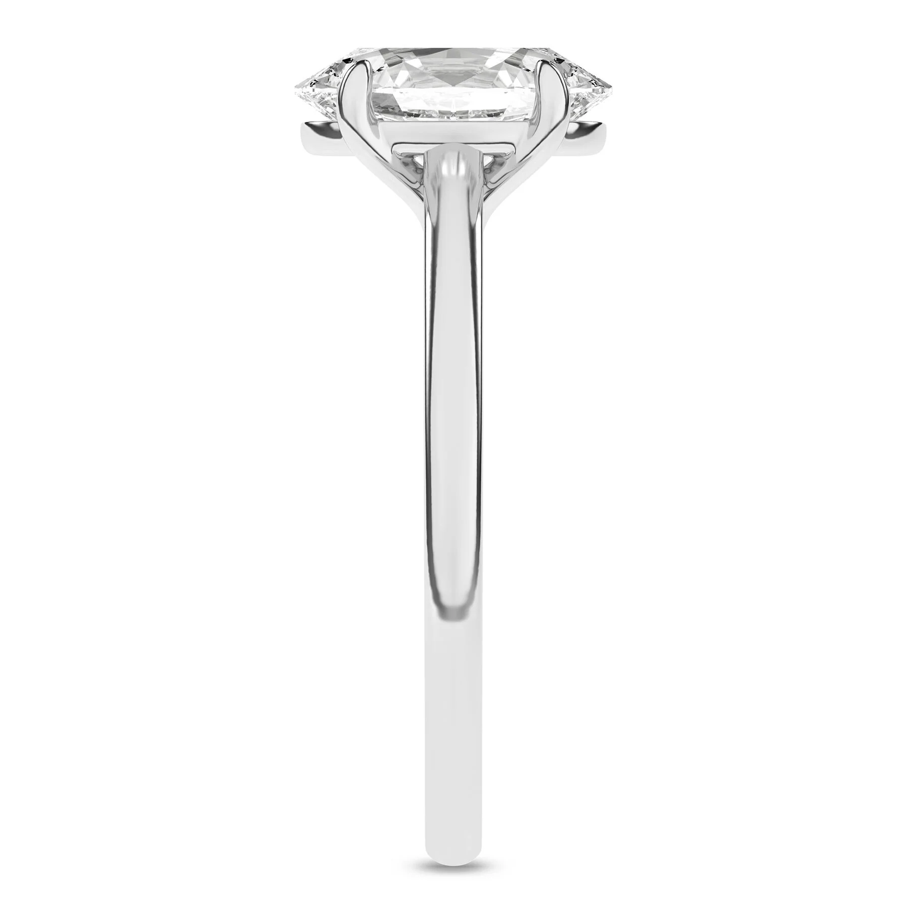 14K 2.00 Carat Lab Grown Diamond Solitaire Engagement Ring - Image 4