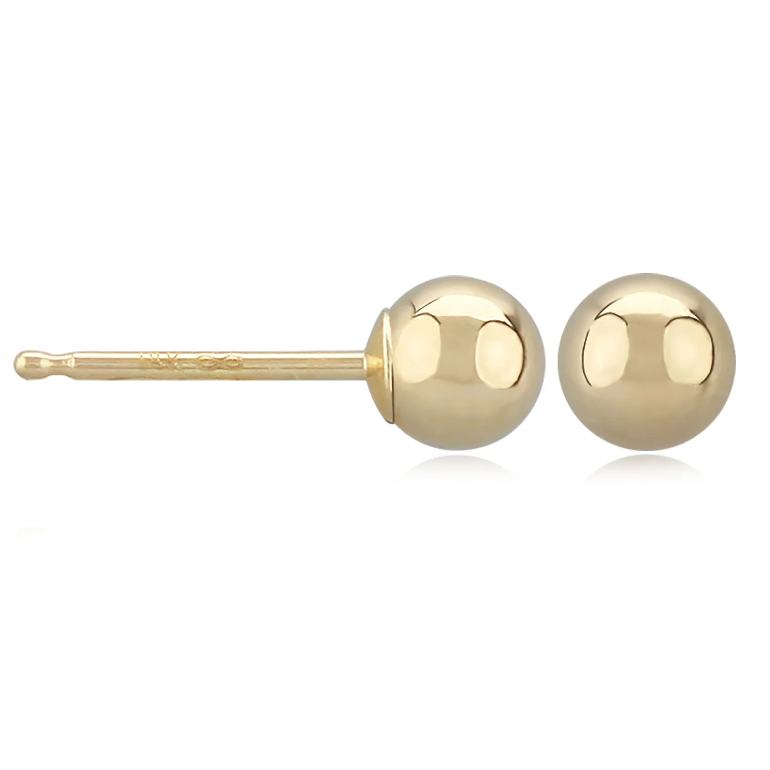 14K 5mm Ball Stud Earrings