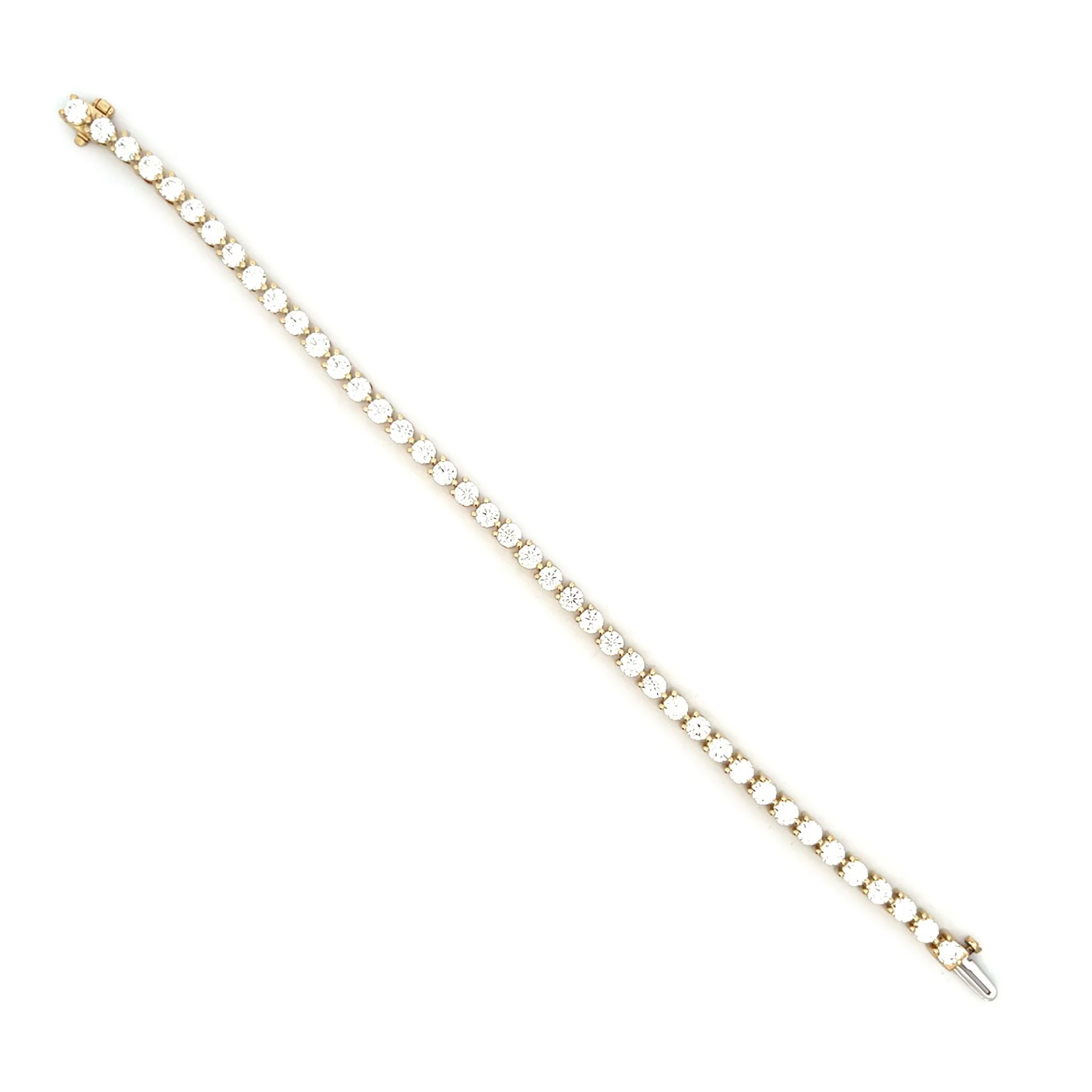 14K 6 CTW Lab Grown Diamond Tennis Bracelet - Image 3