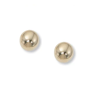 14K 6mm Ball Stud Earrings