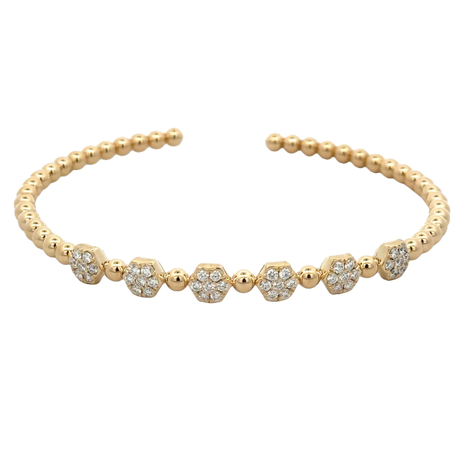 14K Diamond Bangle - 0.60ctw