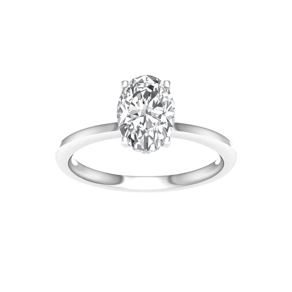 14K Lab Grown Diamond Solitaire Engagement Ring