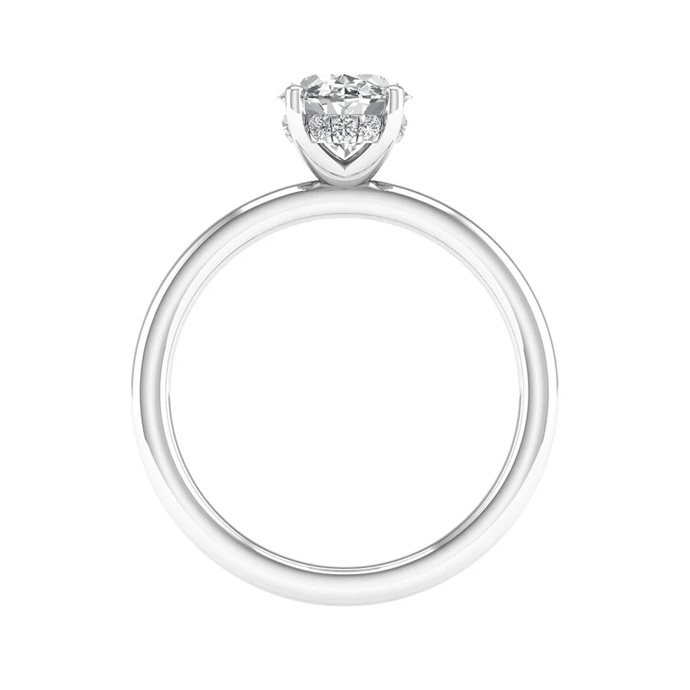14K Lab Grown Diamond Solitaire Engagement Ring - Image 2