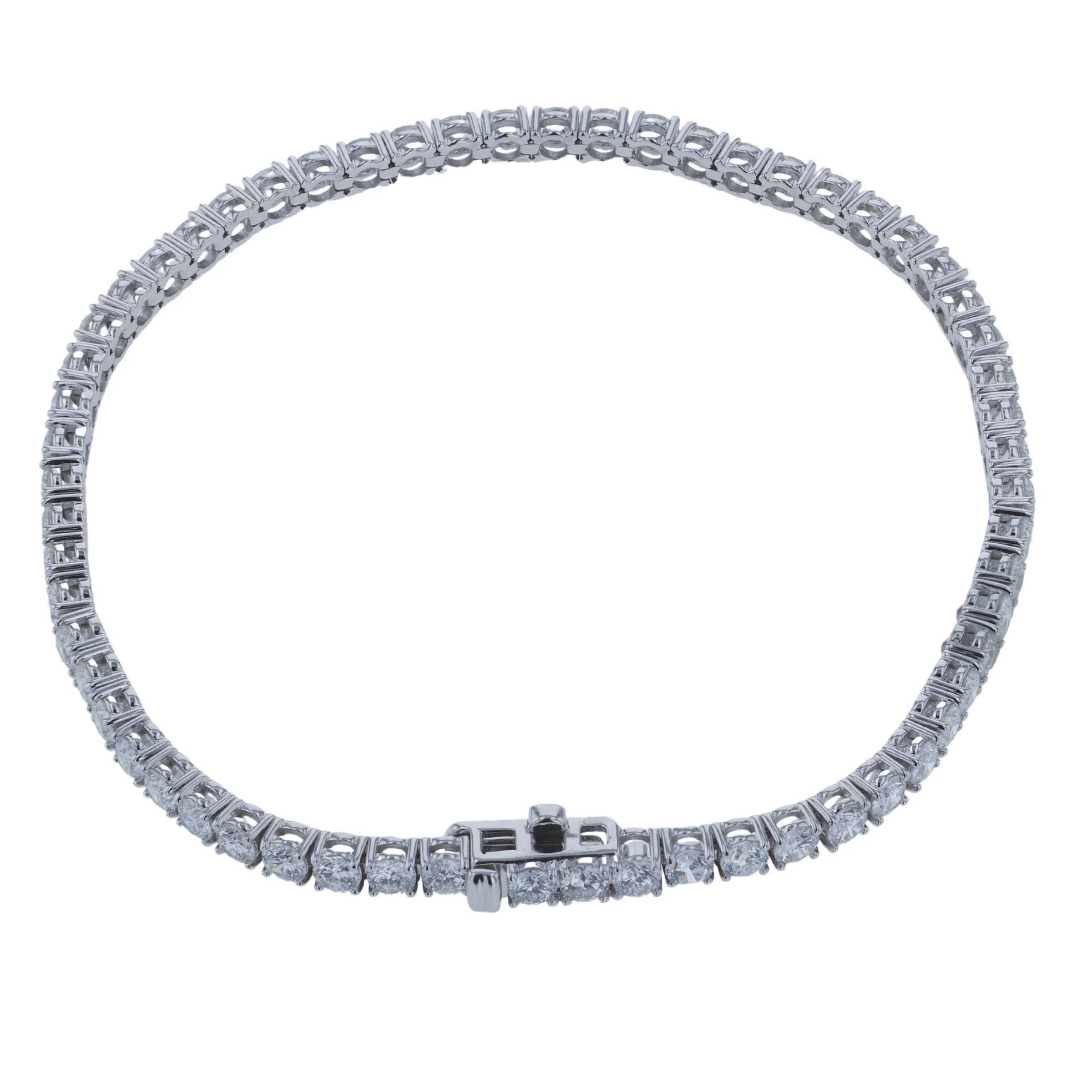 14K Lab Grown Diamond Tennis Bracelet - 4.95ctw - Image 3