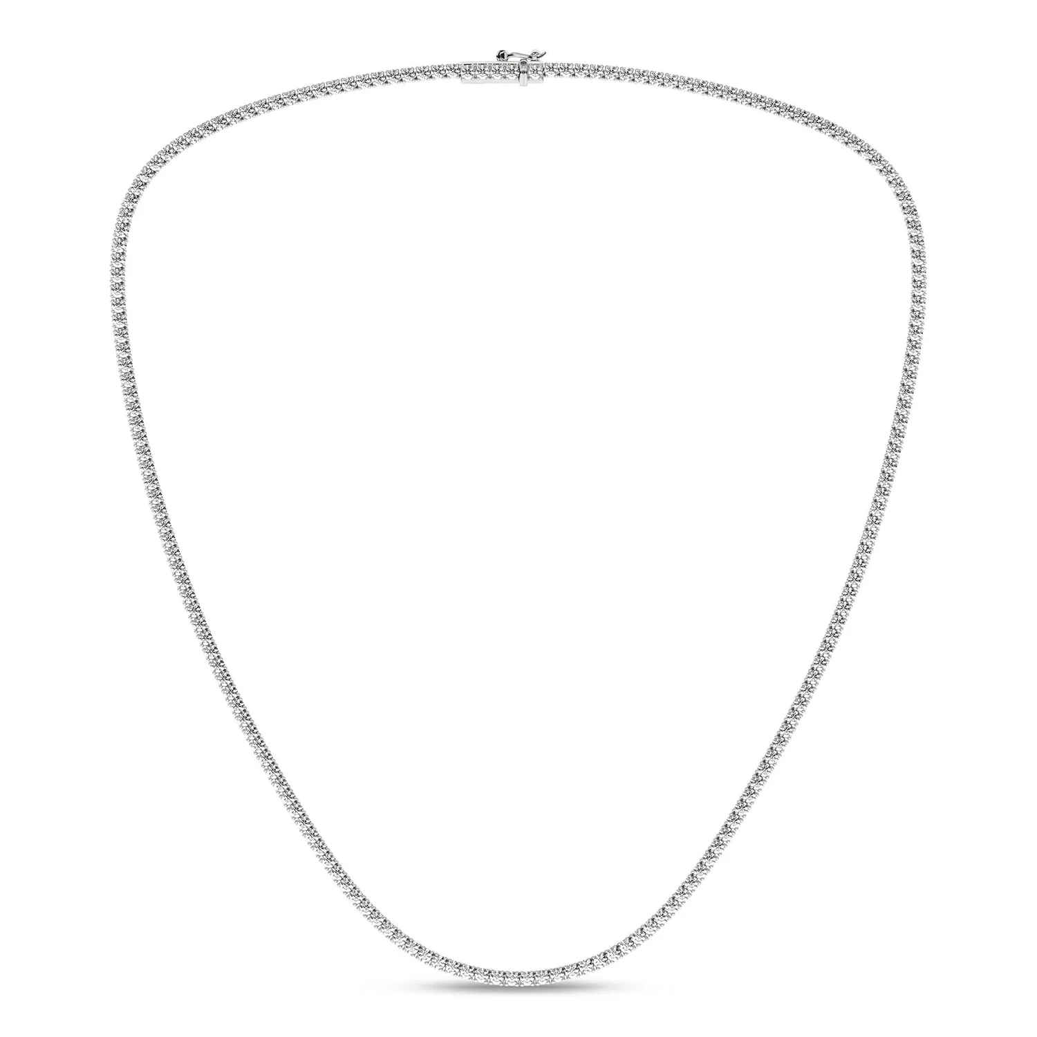 14K Lab Grown Diamond Tennis Necklace - 5.00ctw