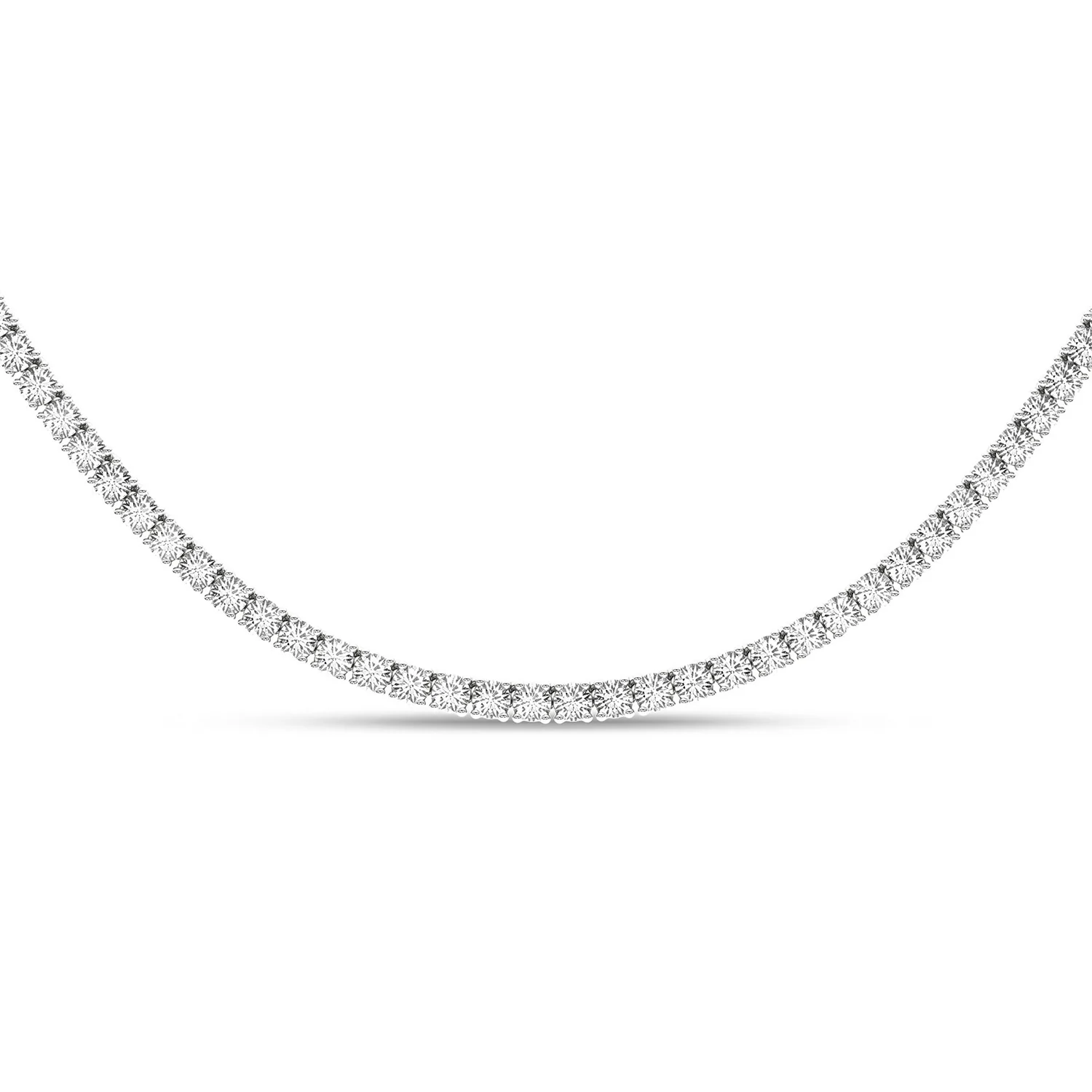 14K Lab Grown Diamond Tennis Necklace - 5.00ctw - Image 2