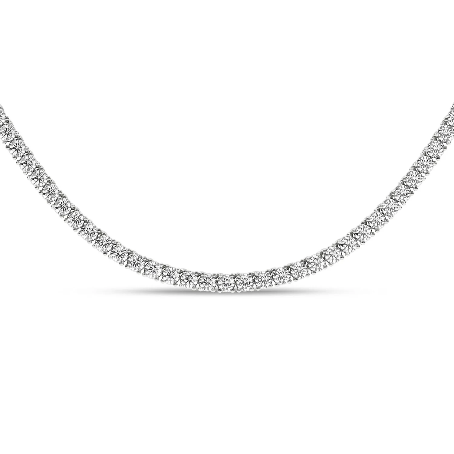 14K Lab Grown Diamond Tennis Necklace - 7.00ctw - Image 2