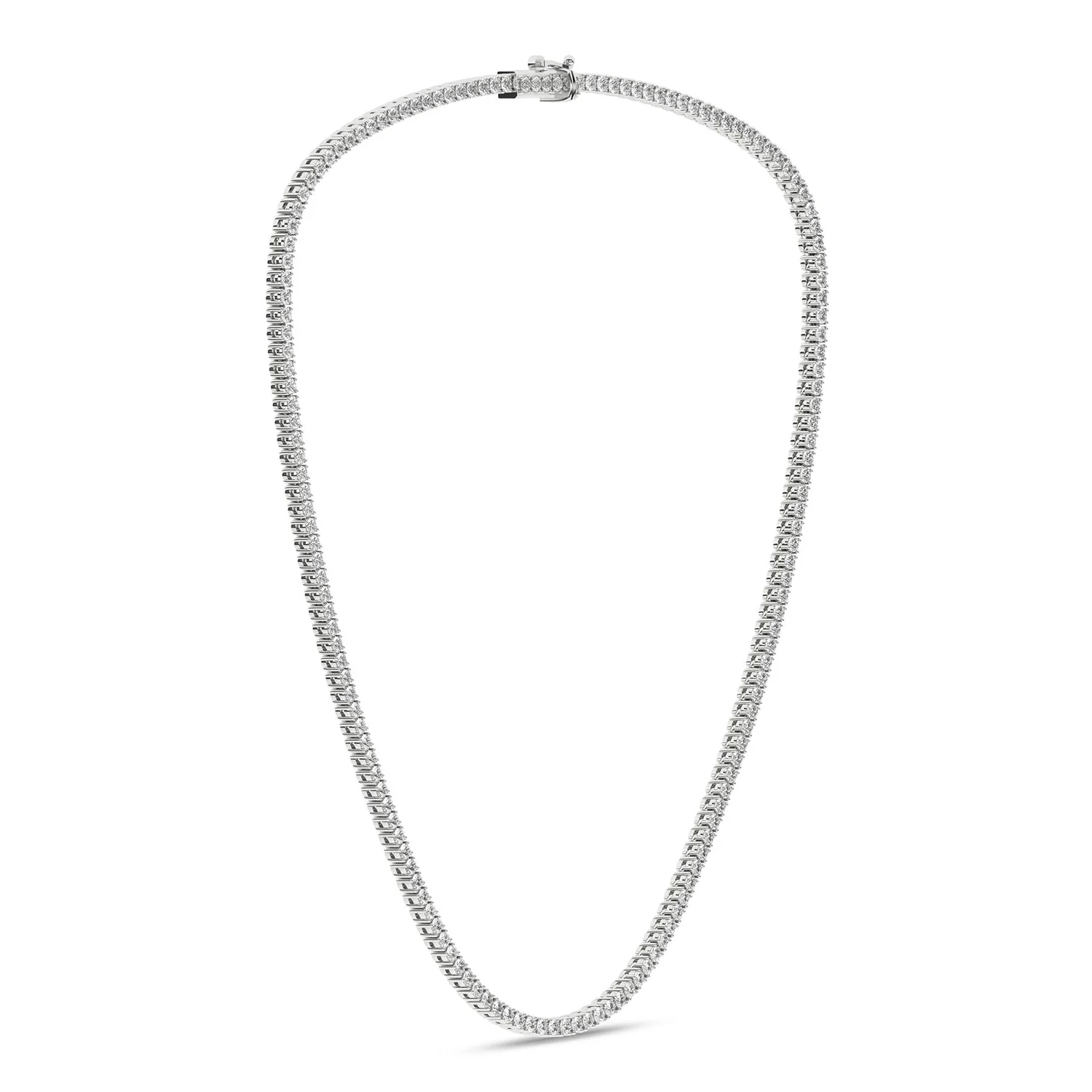 14K Lab Grown Diamond Tennis Necklace - 7.00ctw - Image 3