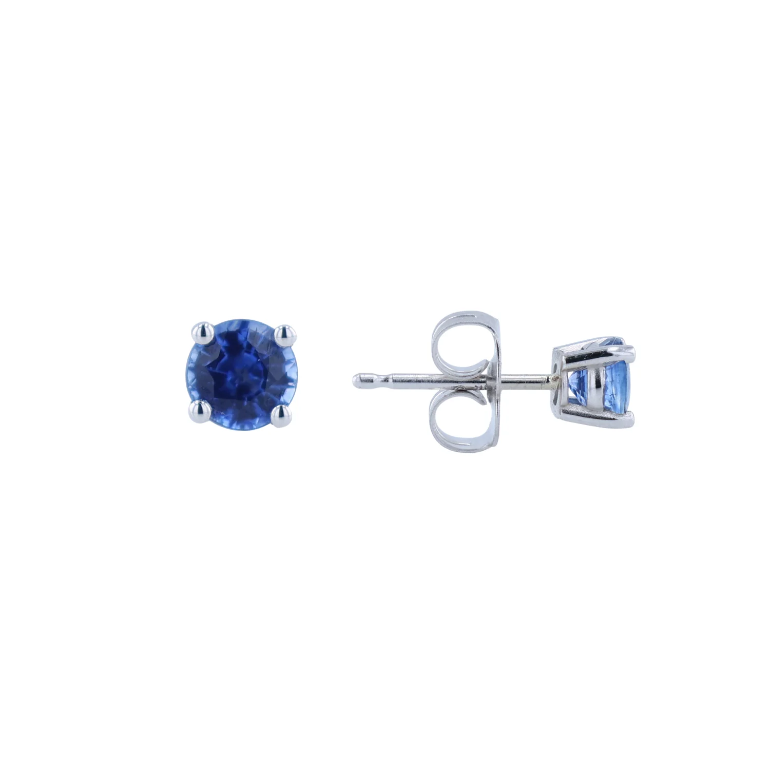 14K Sapphire Stud Earrings - Image 2