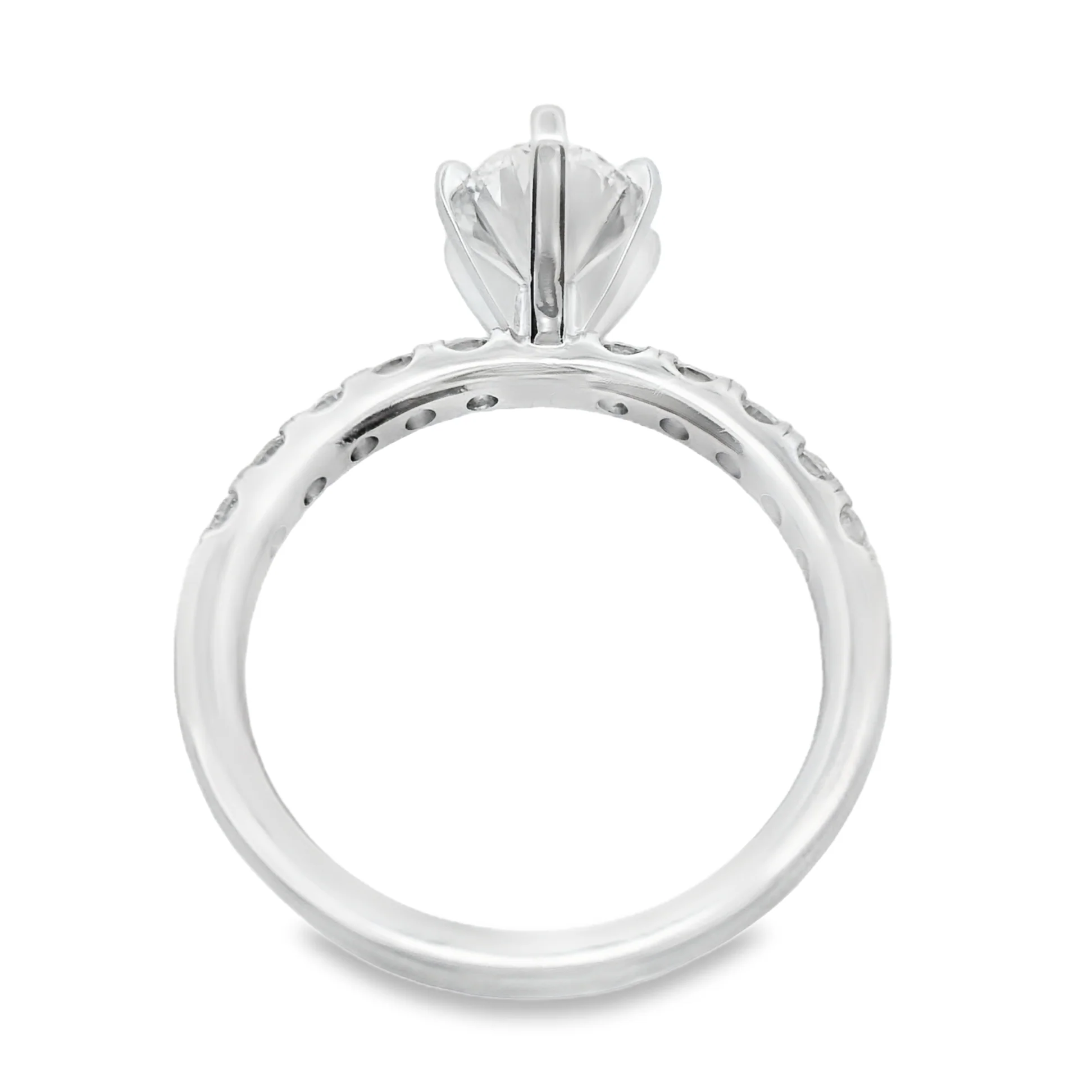 14K White Gold 1.71 CTW Diamond Engagement Ring - Image 3