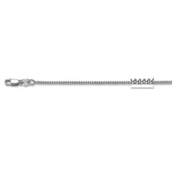 14K White Gold 20 Inch Gourmette Chain