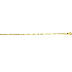 14K Yellow Gold 20 Inch Singapore Chain