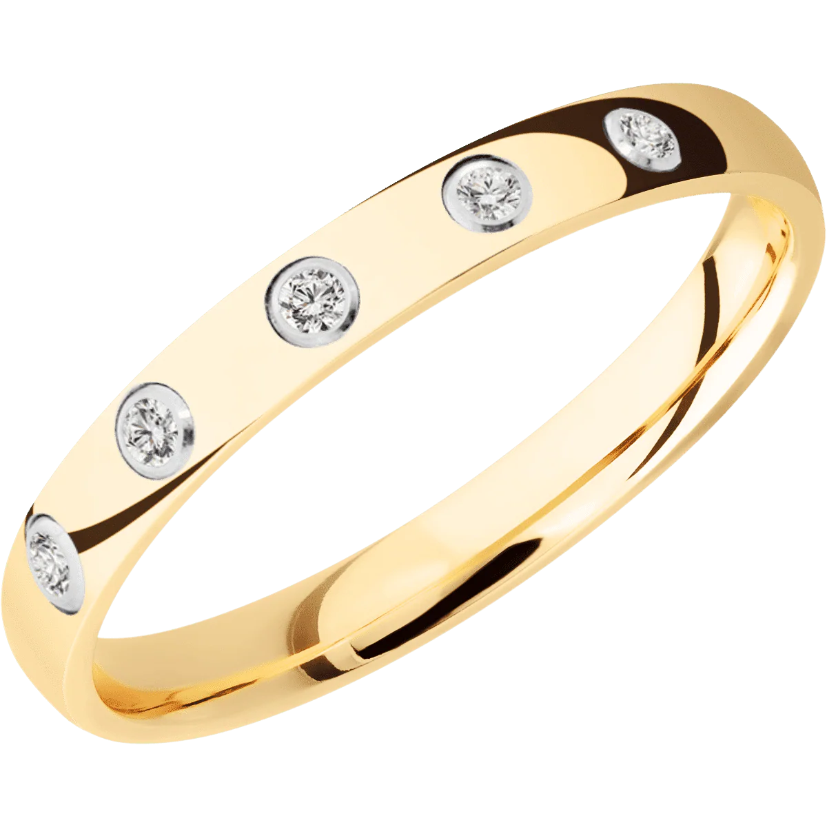 14K Yellow Gold + Polish Finish - Image 2