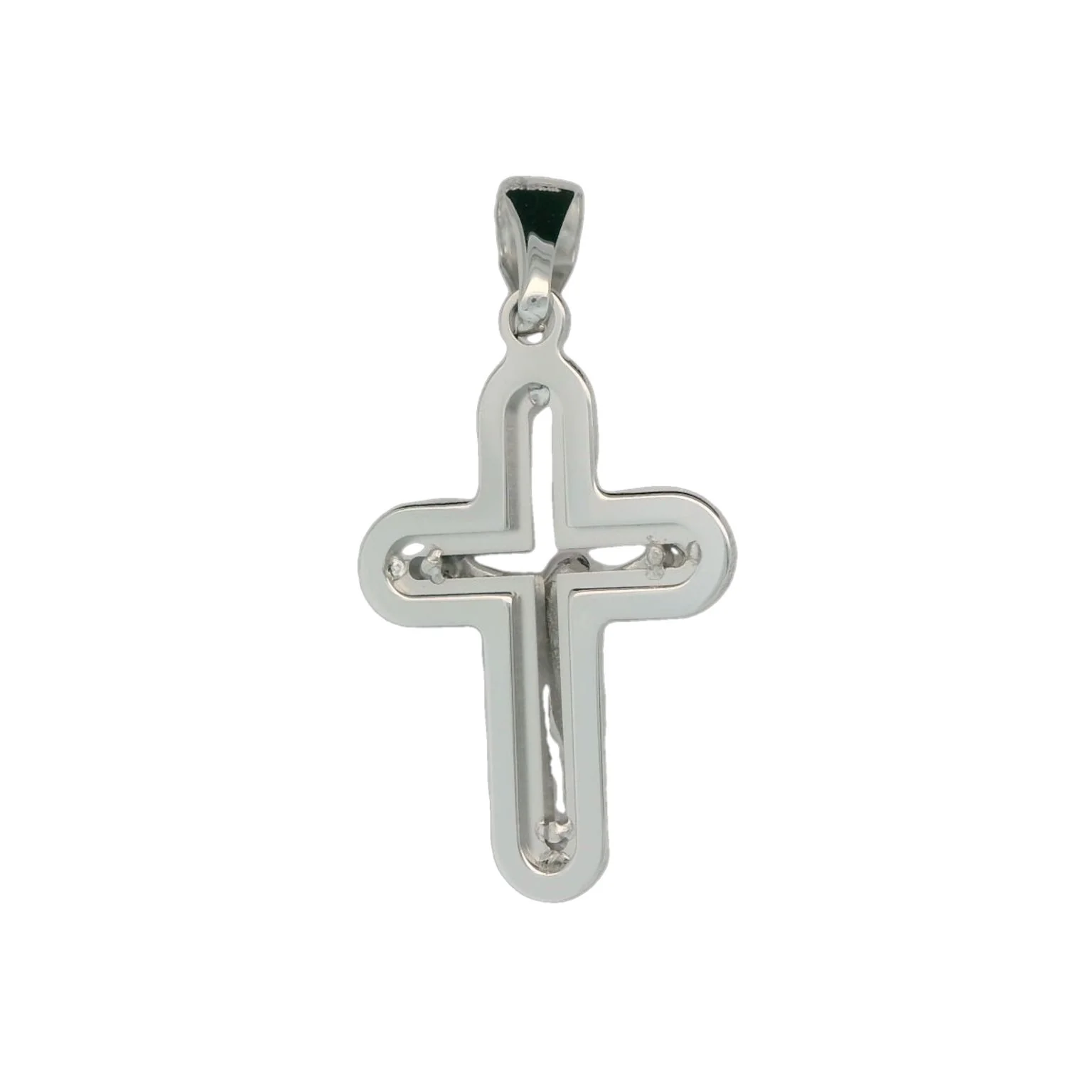 Italian 18K Modular Crucifix Pendant - Image 2