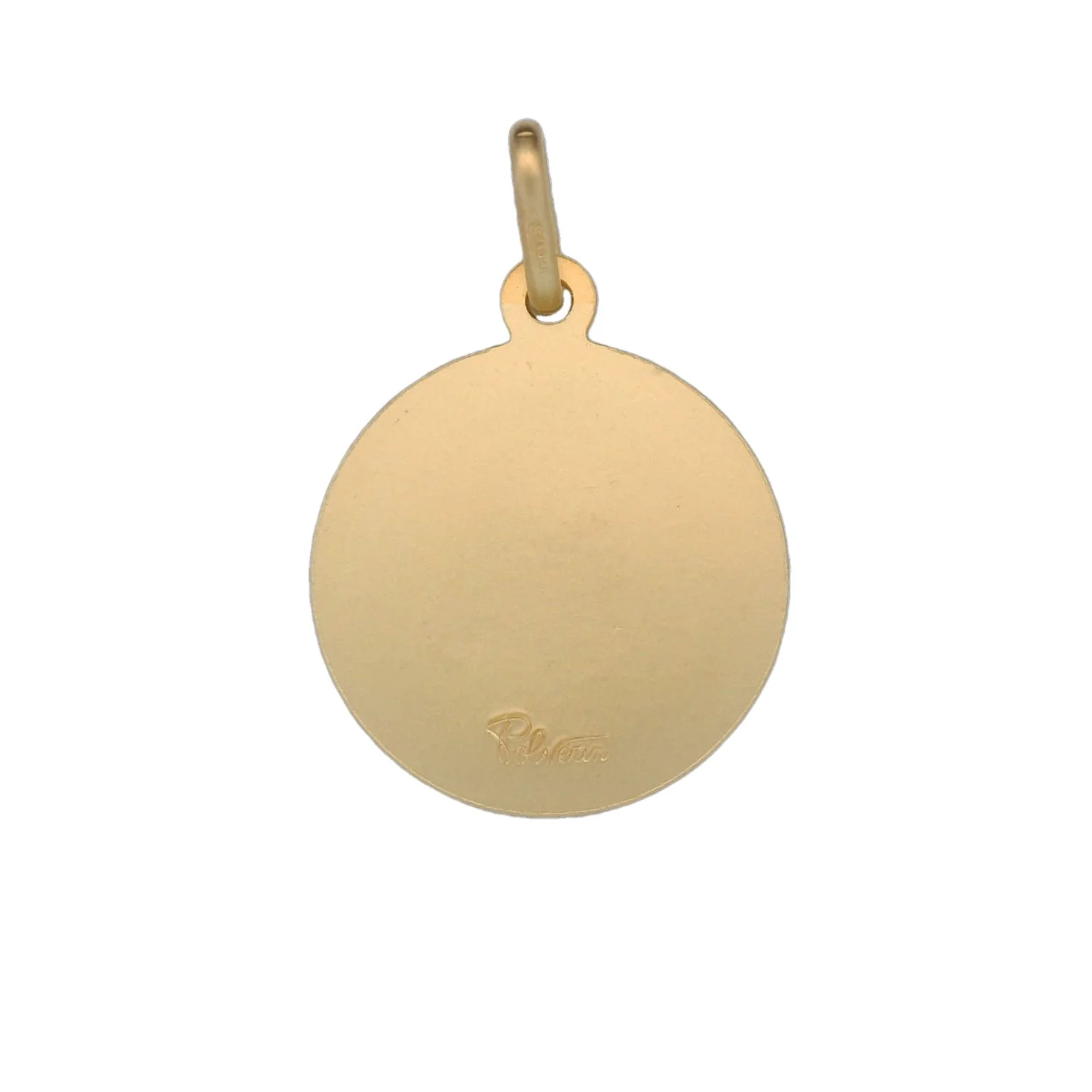 Italian 18K Coined St. Joseph Medal - 17MM - Image 2