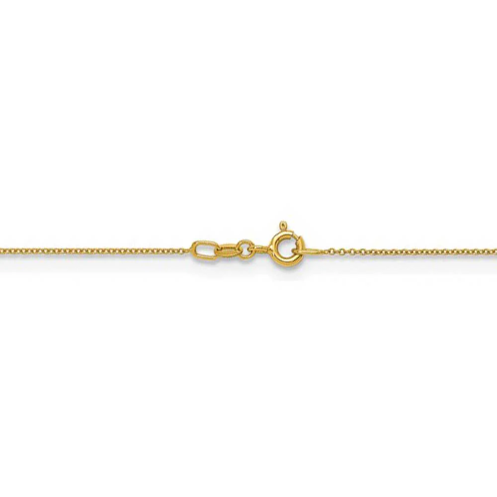 18K Yellow Gold 20 Inch Cable Chain - Image 3