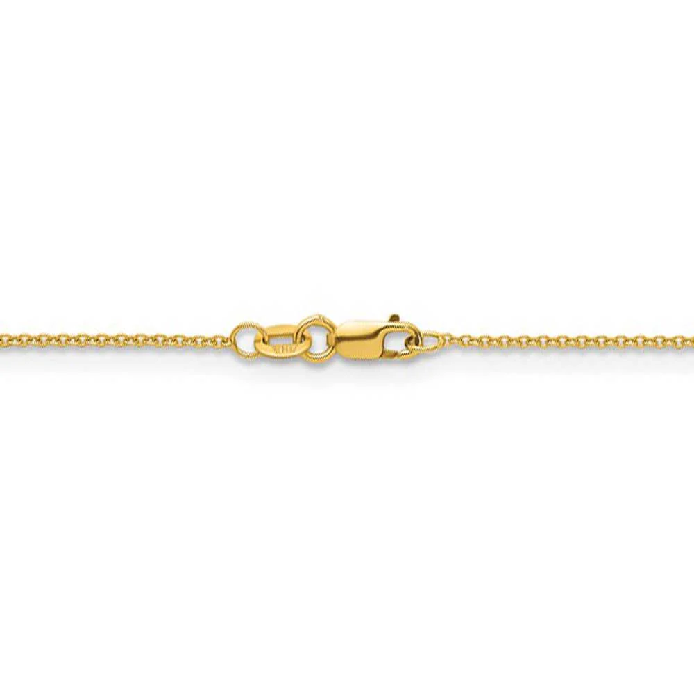 18K Yellow Gold 16 Inch Cable Chain - Image 3