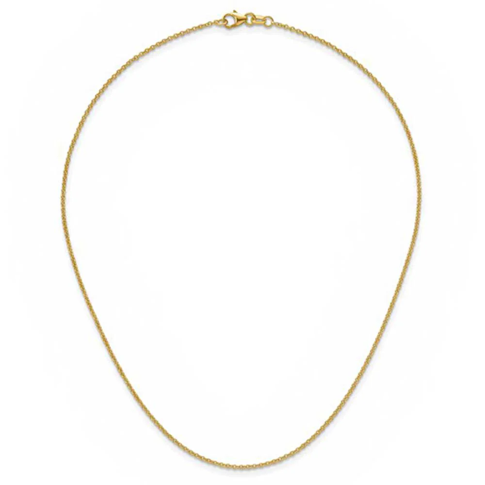 18K Yellow Gold 16 Inch Cable Chain