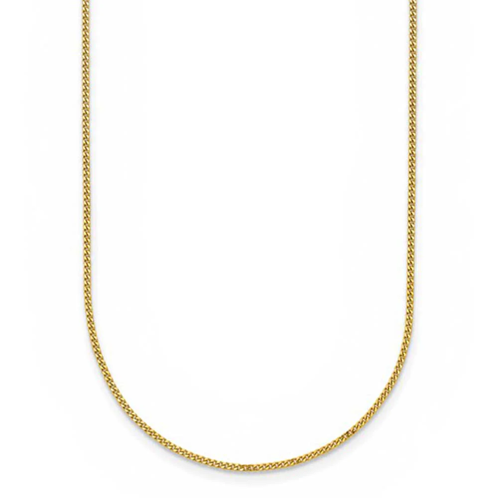 18K Yellow Gold 20 Inch Curb Chain - Image 2