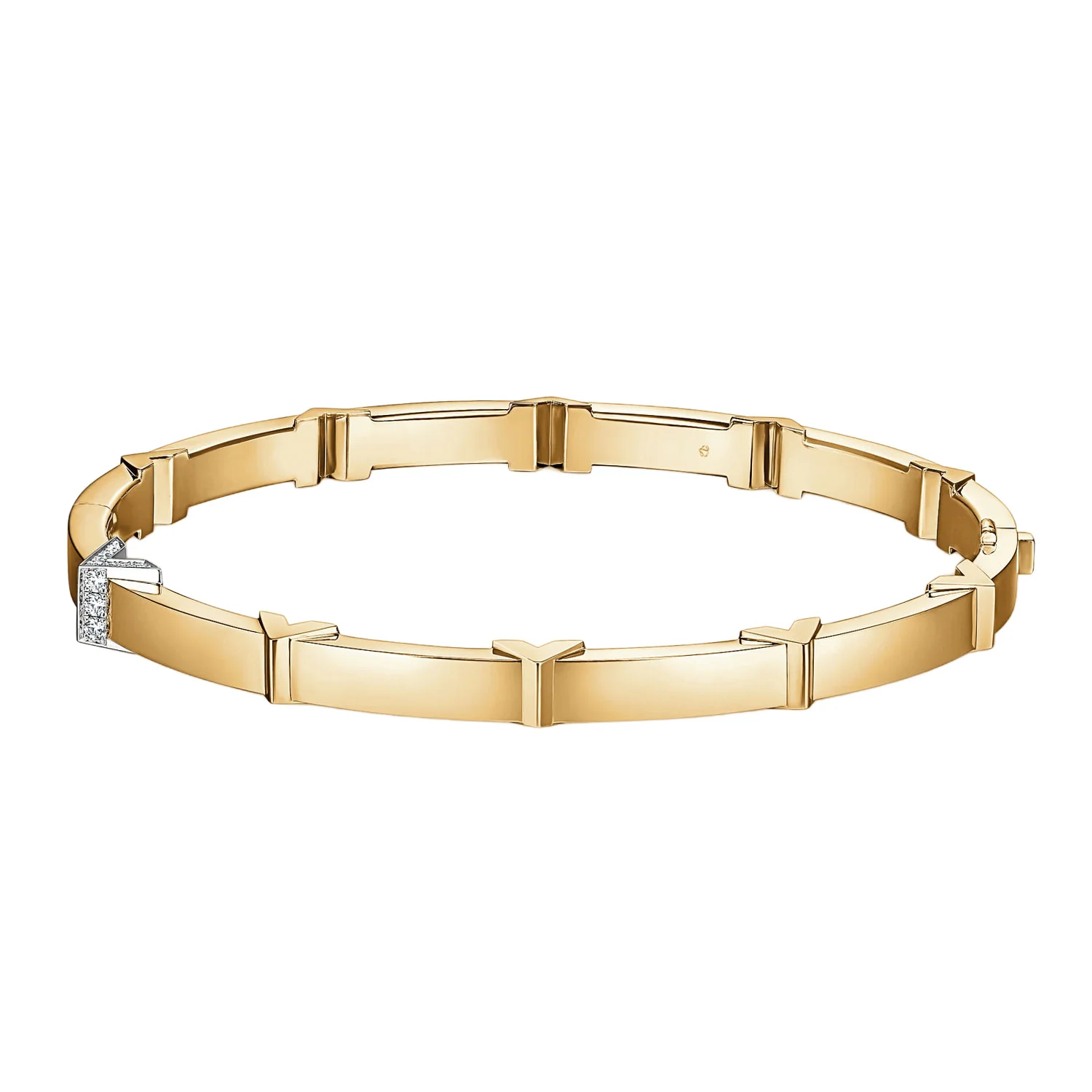 Hearts On Fire 18K Copley Architectural Bangle