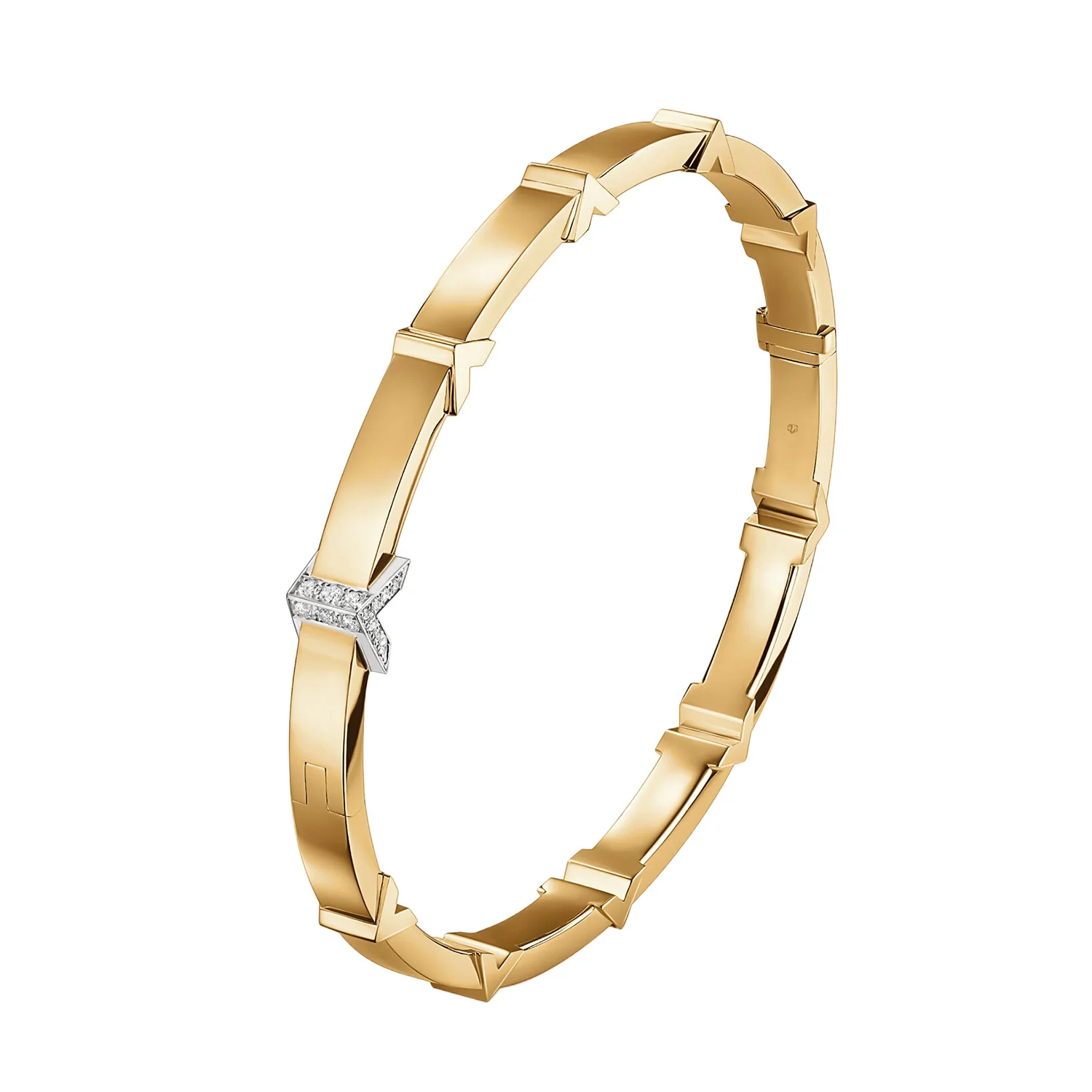 Hearts On Fire 18K Copley Architectural Bangle - Image 2