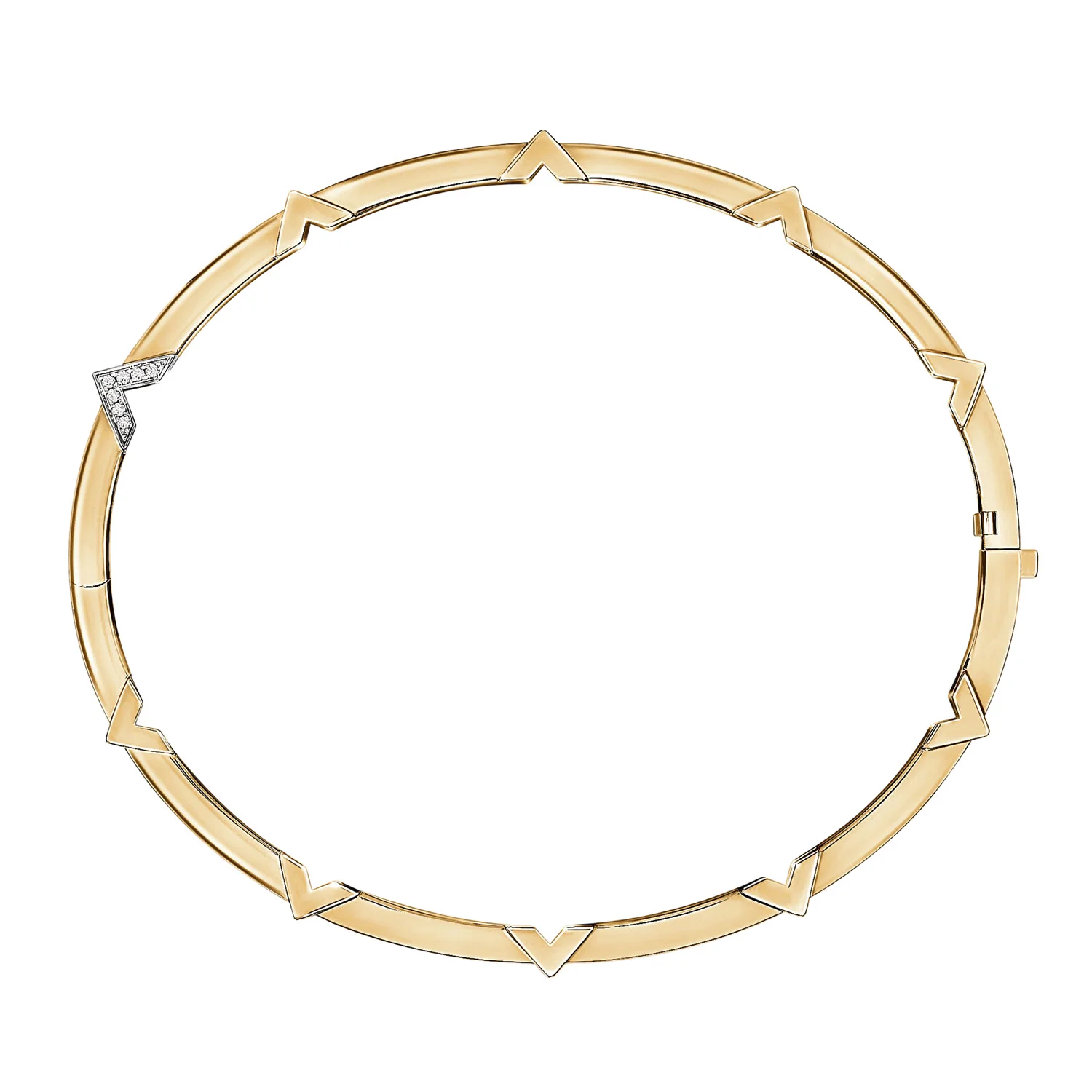 Hearts On Fire 18K Copley Architectural Bangle - Image 3
