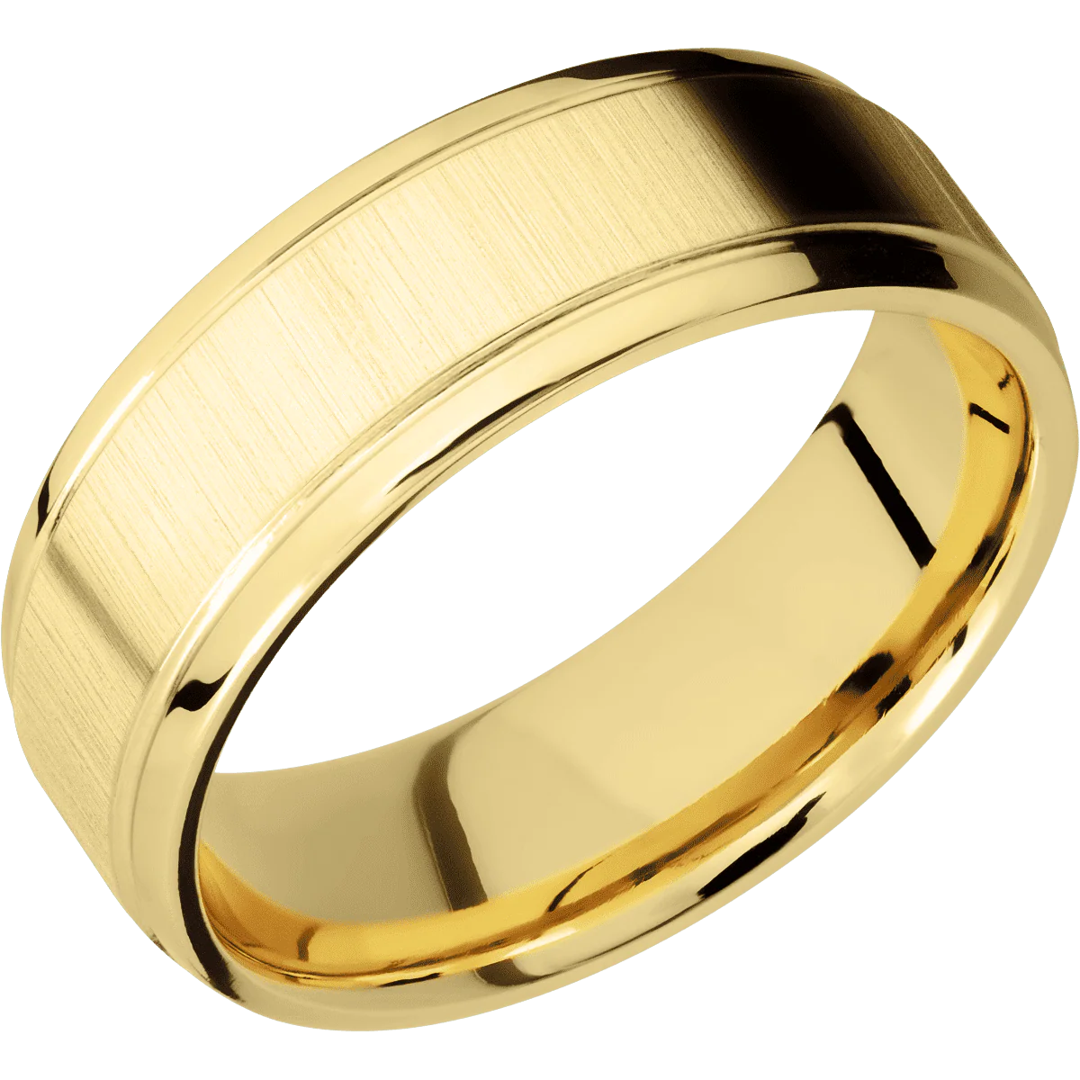 22K Yellow Gold + Crosssatin , Polish Finish - Image 2