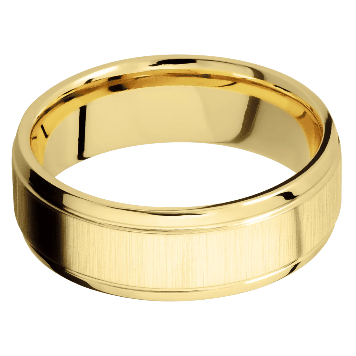 22K Yellow Gold + Crosssatin , Polish Finish - Image 3