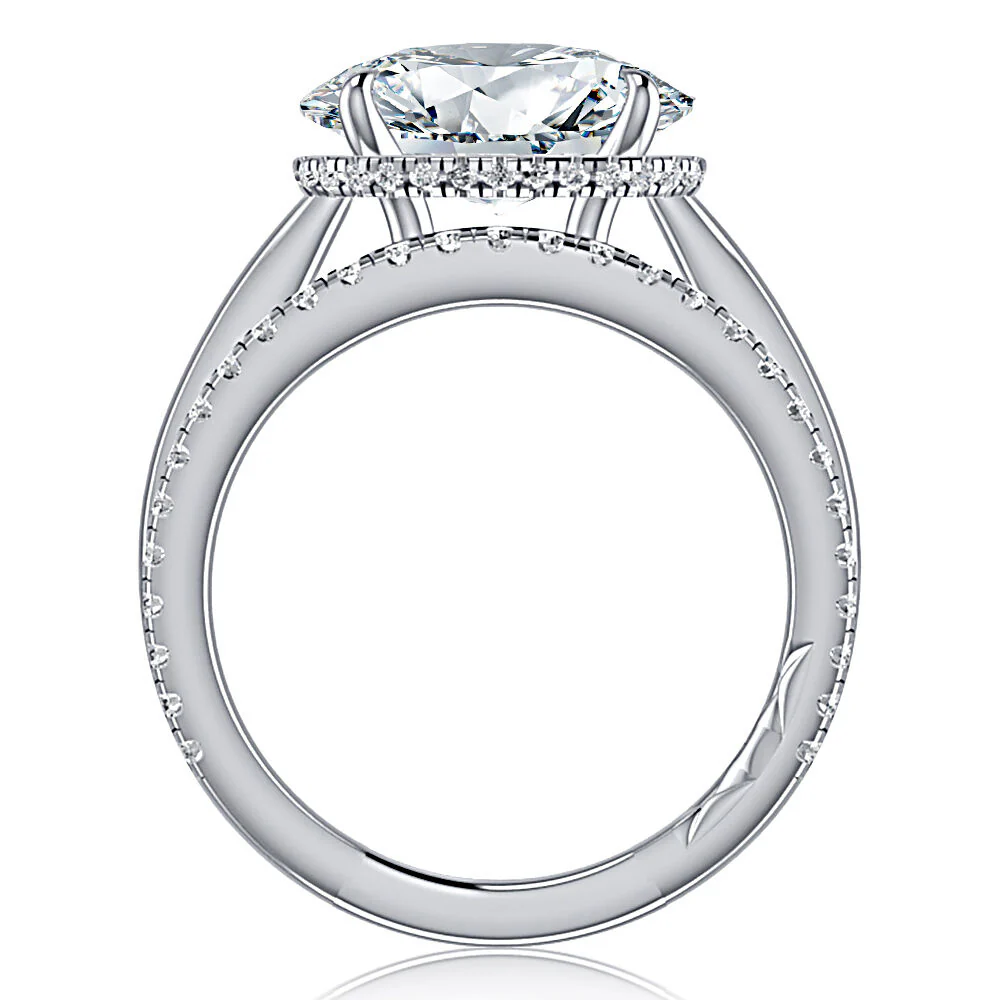 A JAFFE 14K Gold Diamond Engagment Ring - Image 2