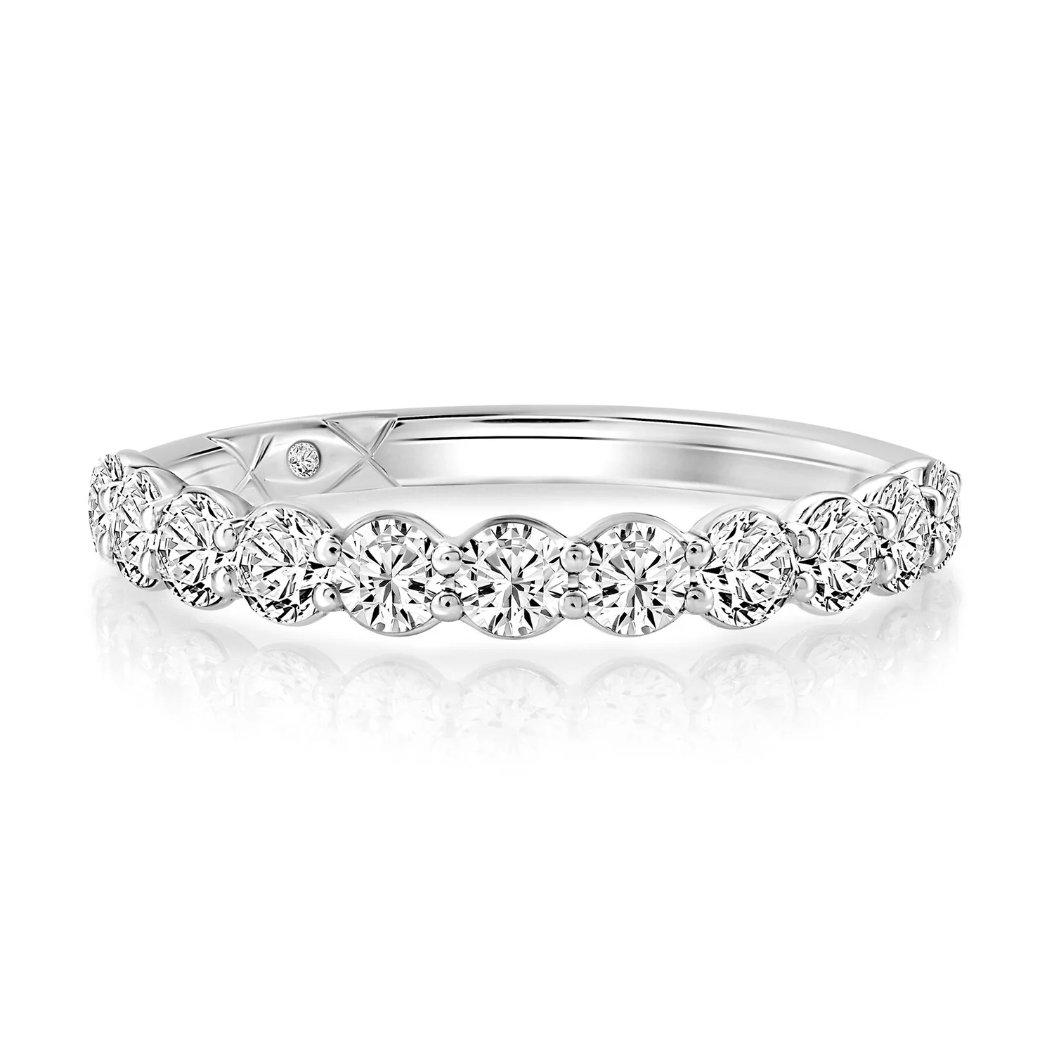 A.JAFFE Platinum Diamond Wedding Band