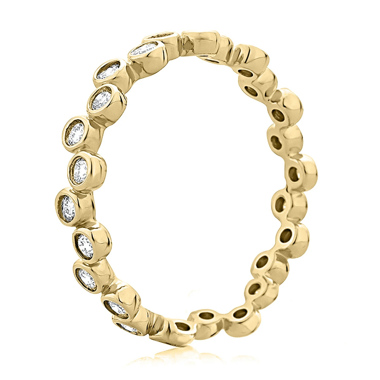 A.JAFFE 14K Diamond Bezel-Set Eternity Band - Image 2