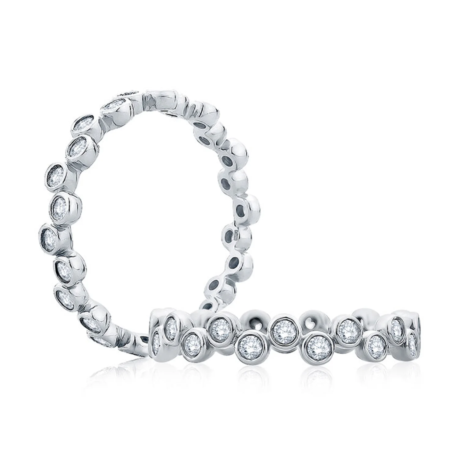 A.JAFFE 14K Diamond Bezel-Set Eternity Band - Image 3
