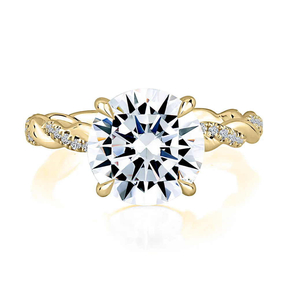 A.JAFFE 14K Diamond Engagement Ring