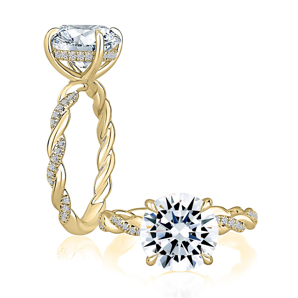 A.JAFFE 14K Diamond Engagement Ring - Image 3
