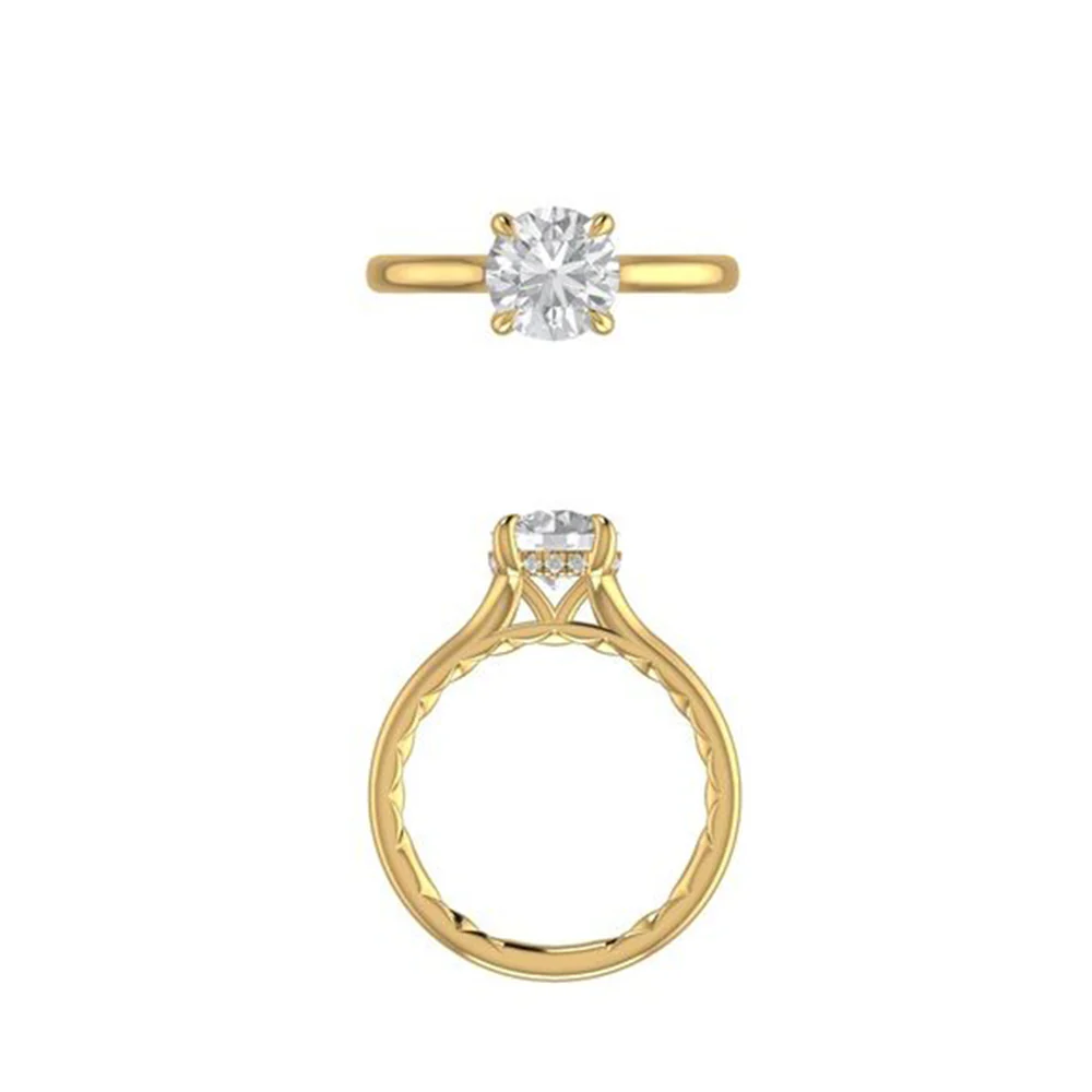 A.JAFFE 14K Diamond Engagement Ring