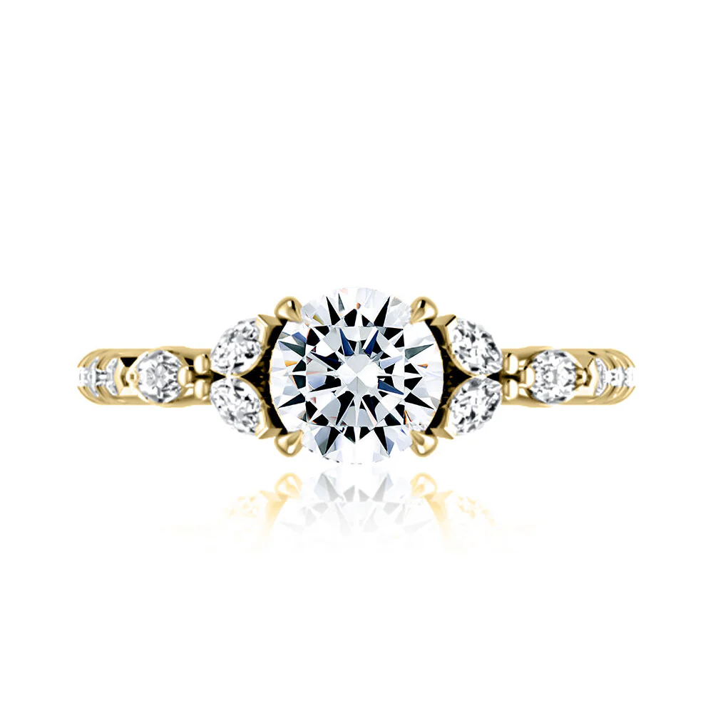 A.JAFFE 14K Diamond Engagement Ring