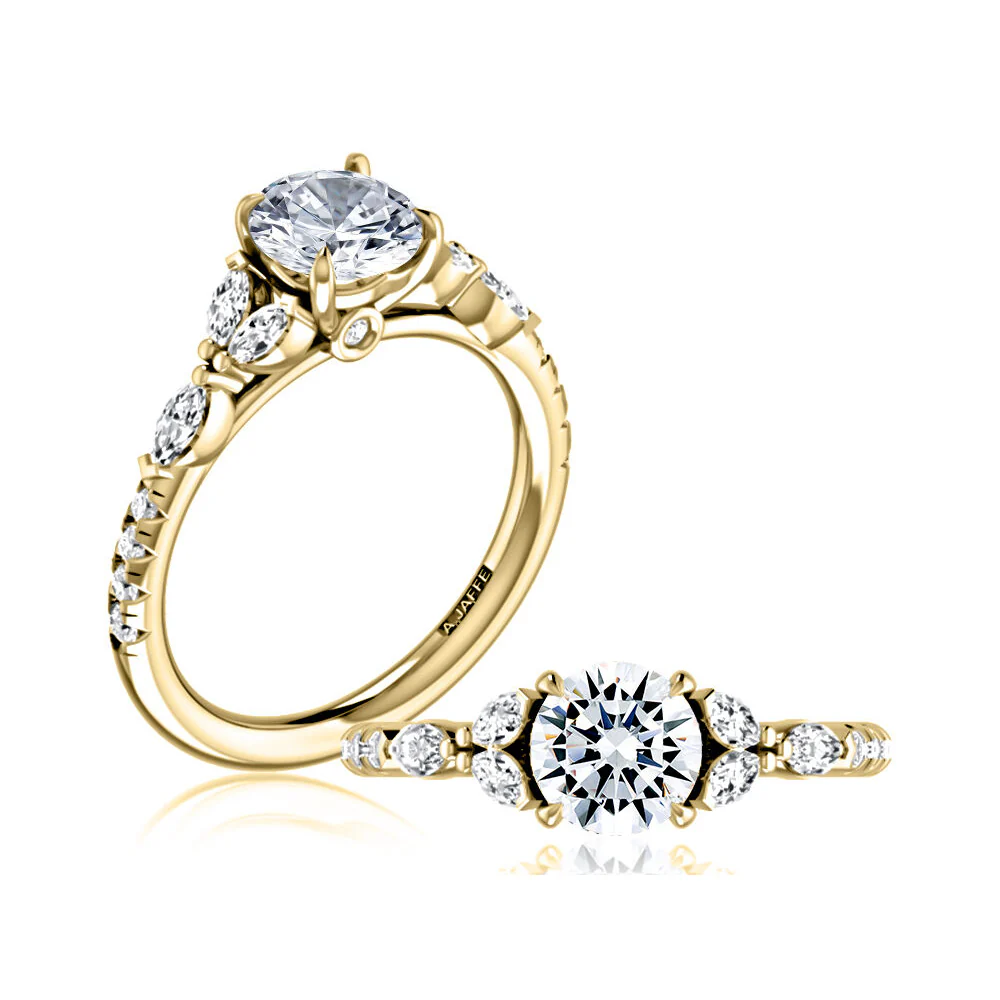 A.JAFFE 14K Diamond Engagement Ring - Image 3