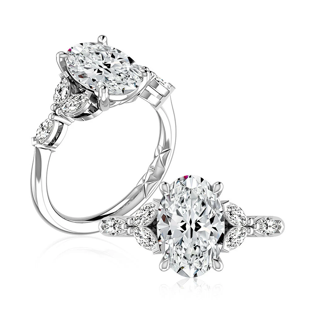 A.JAFFE 14K Diamond Engagement Ring - Image 2