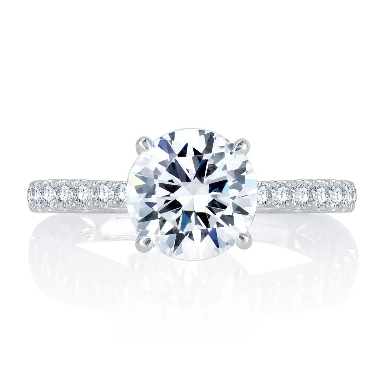 A.JAFFE 14K Diamond Engagement Ring
