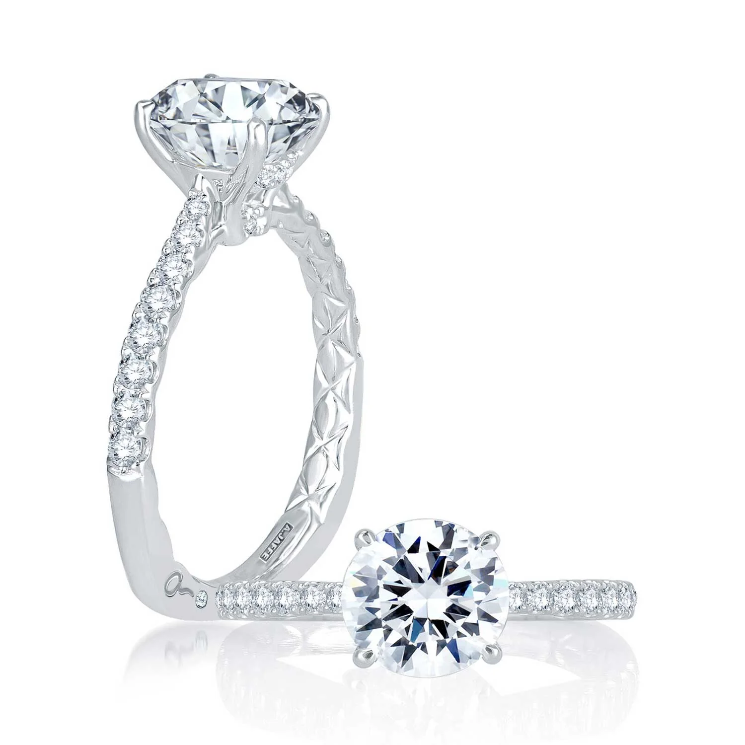 A.JAFFE 14K Diamond Engagement Ring - Image 3