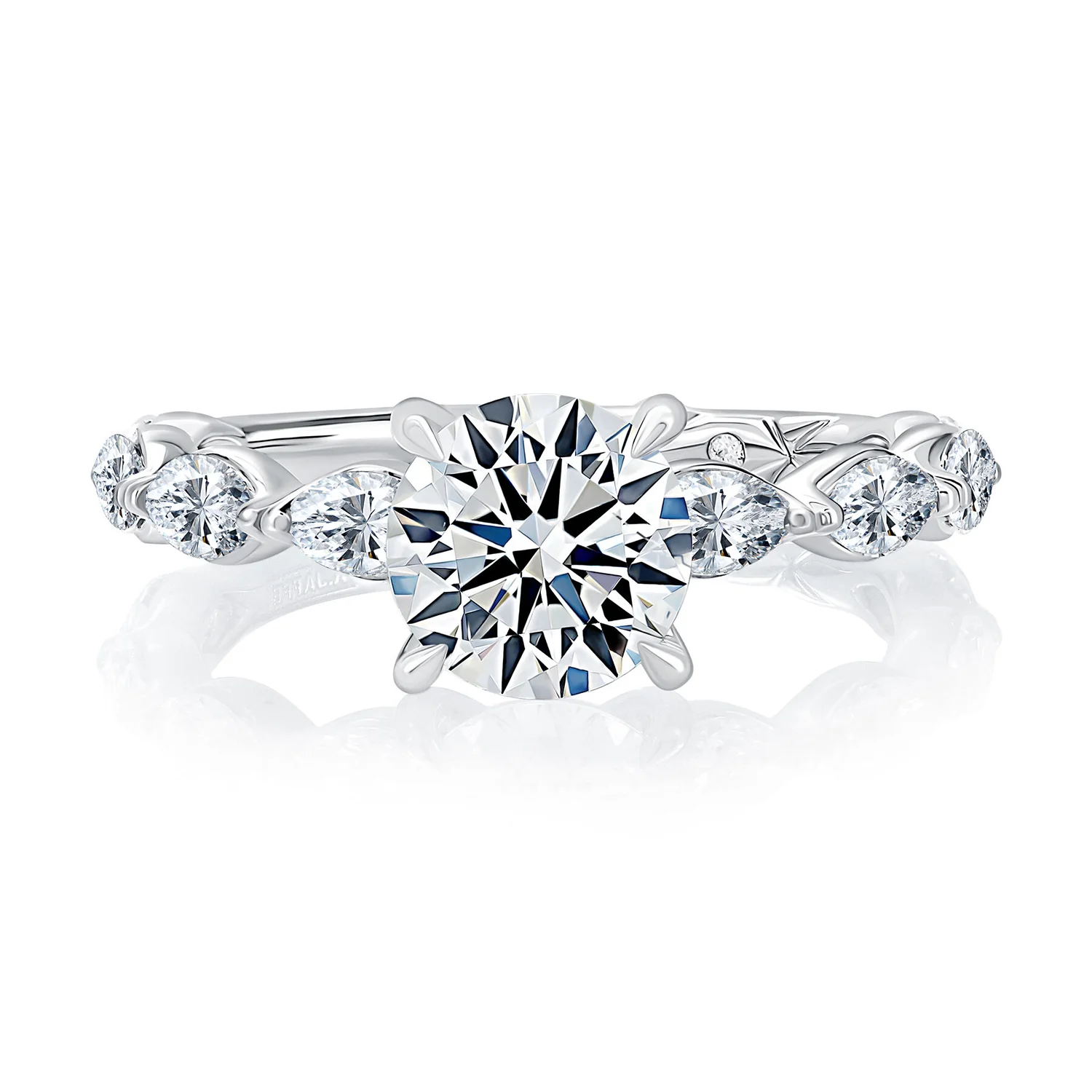 A.JAFFE 14K Diamond Engagement Ring