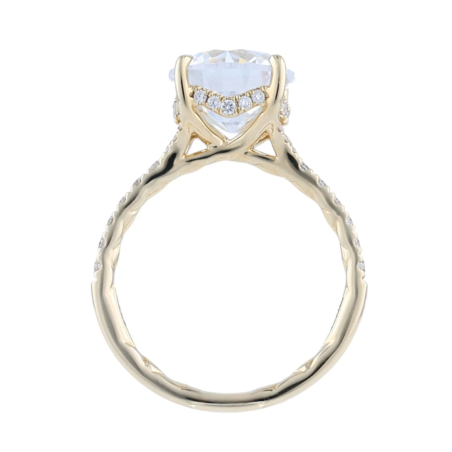 A.JAFFE 14K Diamond Engagement Ring - Image 3
